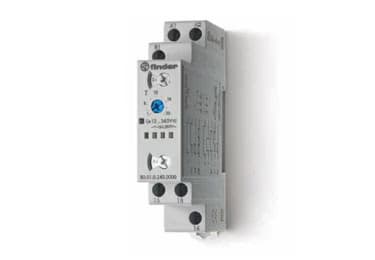 Finder 80.01 (17.5 mm modular, 35 mm DIN-rail, multi-function / multi-voltage)